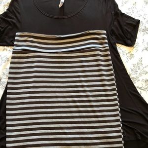 Lularoe shirt and Cassie skirt